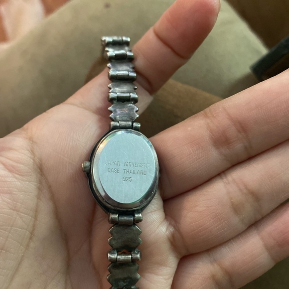 woman\'s watch in burnt silver 925 solid silver main image 9